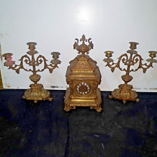 Pendule bronze garnitures d'occasion  Vernaison