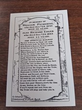 Memory william pickering for sale  NORTHAMPTON