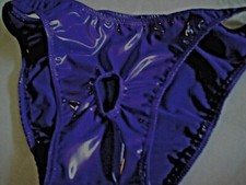 Vinil PVC masculino aberto forrado frontal traseiro completo ROYAL S m L ou GG aberturas personalizadas EUA , usado comprar usado  Enviando para Brazil