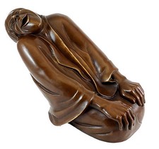 Lachende alte bronzefigur gebraucht kaufen  Dresden