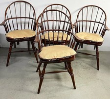 Conjunto de 4 poltronas Windsor de cozinha personalizadas com almofadas. comprar usado  Enviando para Brazil