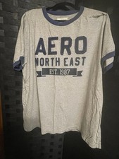 Pulôver Aeropostale 87 casual manga curta camiseta masculina adulta tamanho 2XL cinza, usado comprar usado  Enviando para Brazil