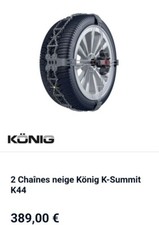 Chaine neige konig d'occasion  Poussan