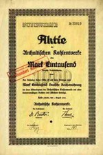 Anhaltische kohlenwerke 1922 gebraucht kaufen  Bayreuth