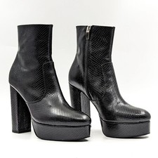 Botas plataforma Elyse Walker LA femininas couro preto estampa pele de cobra 8EUA EUR 38,5 comprar usado  Enviando para Brazil