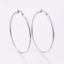 Creoles argente 85mm d'occasion  Coudoux