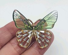 Butterfly brooch green for sale  San Diego