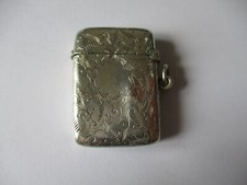 Sterling silver vesta for sale  MATLOCK