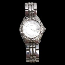 Relógio de quartzo Guess feminino G75511M Water Pro tom prata data pavê moldura 35mm 7", usado comprar usado  Enviando para Brazil
