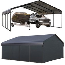 20x20 pés garagem de metal com parede lateral abrigo externo resistente para picape comprar usado  Enviando para Brazil