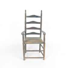 Poltrona de madeira para boneca Ladderback pintura azul comprar usado  Enviando para Brazil