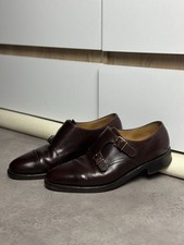 John Lobb Double Monk Strap Shoes – Handmade in England – Burgundy Leather na sprzedaż  PL