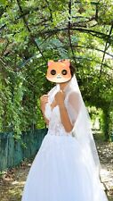 Vestito sposa bianco usato  Genova