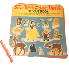 Walt Disney 1938 Branca de Neve e os Sete Anões Livro Recortado Raro Danificado comprar usado  Enviando para Brazil
