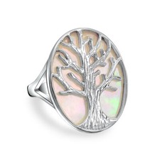 Grande Declaração Iridescente Oval Abalone Arco-íris Branco Mãe de Pérola Família comprar usado  Enviando para Brazil