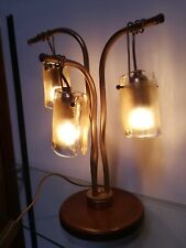 Lampada vetro legno usato  San Nicandro Garganico