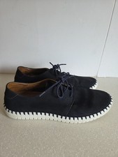 Usado, MERCANTI FIORENTINI MASCULINO OXFORD SAPATOS TAMANHO 11M COURO CAMURÇA MARINHO comprar usado  Enviando para Brazil