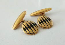 Vintage cufflinks black for sale  BANWELL