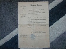 Diplome médaille commémorati d'occasion  Dinan