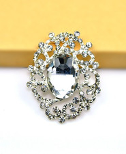 Silver tone crystal for sale  San Diego