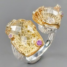 Anel de quartzo limão natural feito à mão 29 quilates prata esterlina 925 tamanho 7,5/R428671 comprar usado Anel de quartzo limão natural feito à mão 29 quilates prata esterlina 925 tamanho 7,5/R428671 comprar usado  Enviando para Brazil