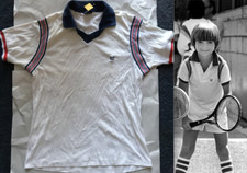 CAMISA DE TÊNIS VINTAGE JIMMY CONNORS JC Colete Simulado Decote V Andre Agassi comprar usado  Enviando para Brazil