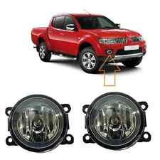 Ajuste Mitsubishi L200 2005-2015 para-choque dianteiro faróis de neblina faróis par 2 peças comprar usado  Enviando para Brazil