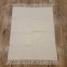 Cobertor de berço Otterburn Mills Ltd. 100% puro novo creme lã bebê infantil vintage comprar usado  Enviando para Brazil