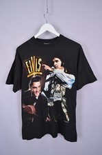 Camiseta Vintage 2004 Elvis Presley 'Elvis The Pelvis' Estampa Preta Tamanho M 00s comprar usado  Enviando para Brazil