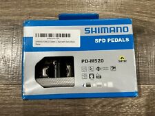 Pedales sin clip Shimano PD-M520 negros 9/16 pulgadas para bicicleta de montaña, cromoly segunda mano  Embacar hacia Argentina