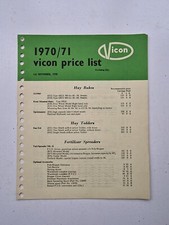 Vicon machinery price for sale  WOODBRIDGE
