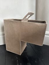 Leather storage basket for sale  LONDON