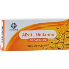AEvit Unifarma 20 cápsulas vitamina A + E suporte à visão da pele comprar usado  Enviando para Brazil