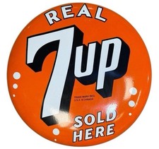 Usado, PLACA DE ESMALTE DE PORCELANA BOTÃO 7 UP REAL 24 POLEGADAS DIÂMETRO PROFUNDIDADE 2 POLEGADAS PLACAS comprar usado Usado, PLACA DE ESMALTE DE PORCELANA BOTÃO 7 UP REAL 24 POLEGADAS DIÂMETRO PROFUNDIDADE 2 POLEGADAS PLACAS comprar usado  Enviando para Brazil