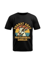 Camiseta Throat Goat Professional Gobbler Fun/Rude Adulto Declaração Gola Redonda, comprar usado  Enviando para Brazil