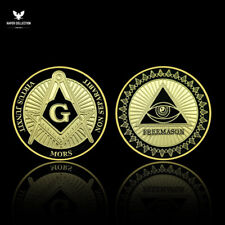Moedas maçônicas maçônicas Illuminati All-Seeing Eye Challenge moeda em cápsula, usado comprar usado  Enviando para Brazil