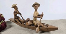 Sculpture pirogue art d'occasion  Villers-Bocage