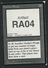 ***Cartão de teste Gustha's Plough (Lodestone Bauble)*** MTG Alliances Kid Icarus comprar usado  Enviando para Brazil