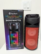 Usado, Alto-falante portátil Top Tech Audio Bluetooth 3000 Watt Star 4 alto-falante de festa  comprar usado  Enviando para Brazil