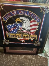 Bandana temática cavalete vintage Harley Davidson “This We Will Defend” comprar usado  Enviando para Brazil