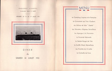 Menu paquebot liberte d'occasion  Baugy