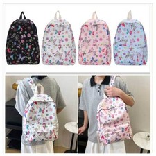 Mochila feminina borboletas estampa floral bolsas escolares de náilon para adolescentes comprar usado  Enviando para Brazil