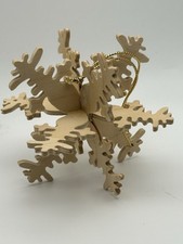 Wooden snowflake ornament for sale  North Port