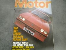 Motor magazine 1984 for sale Motor magazine 1984 for sale  WILLENHALL