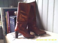 Bottes vintage cuir d'occasion  Saint-Malo