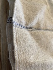 Saco de grãos francês antigo reparado costurado lindo 19 X 16 listras índigo, usado comprar usado Saco de grãos francês antigo reparado costurado lindo 19 X 16 listras índigo, usado comprar usado  Enviando para Brazil