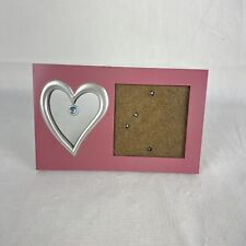 Moldura para foto 3x3" abertura rosa coração aberto pendurado suporte de mesa joia comprar usado  Enviando para Brazil