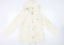 Jaqueta Parka Feminina Mudo Collection Marfim M, usado comprar usado  Enviando para Brazil