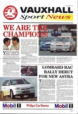 Vauxhall sport news for sale  UK