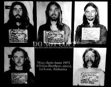 Juego de fotos Allman Brothers Mugshot 8 X 10 - RARO 1971 Mugshots - Póster impresión artística segunda mano  Embacar hacia Mexico